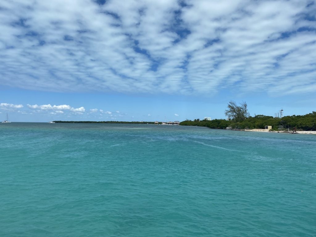 bright-blue-waters-of-the-caribbean-sea-as-seen-from-caye-caulker-belize-island-life-7-day-belize-itinerary