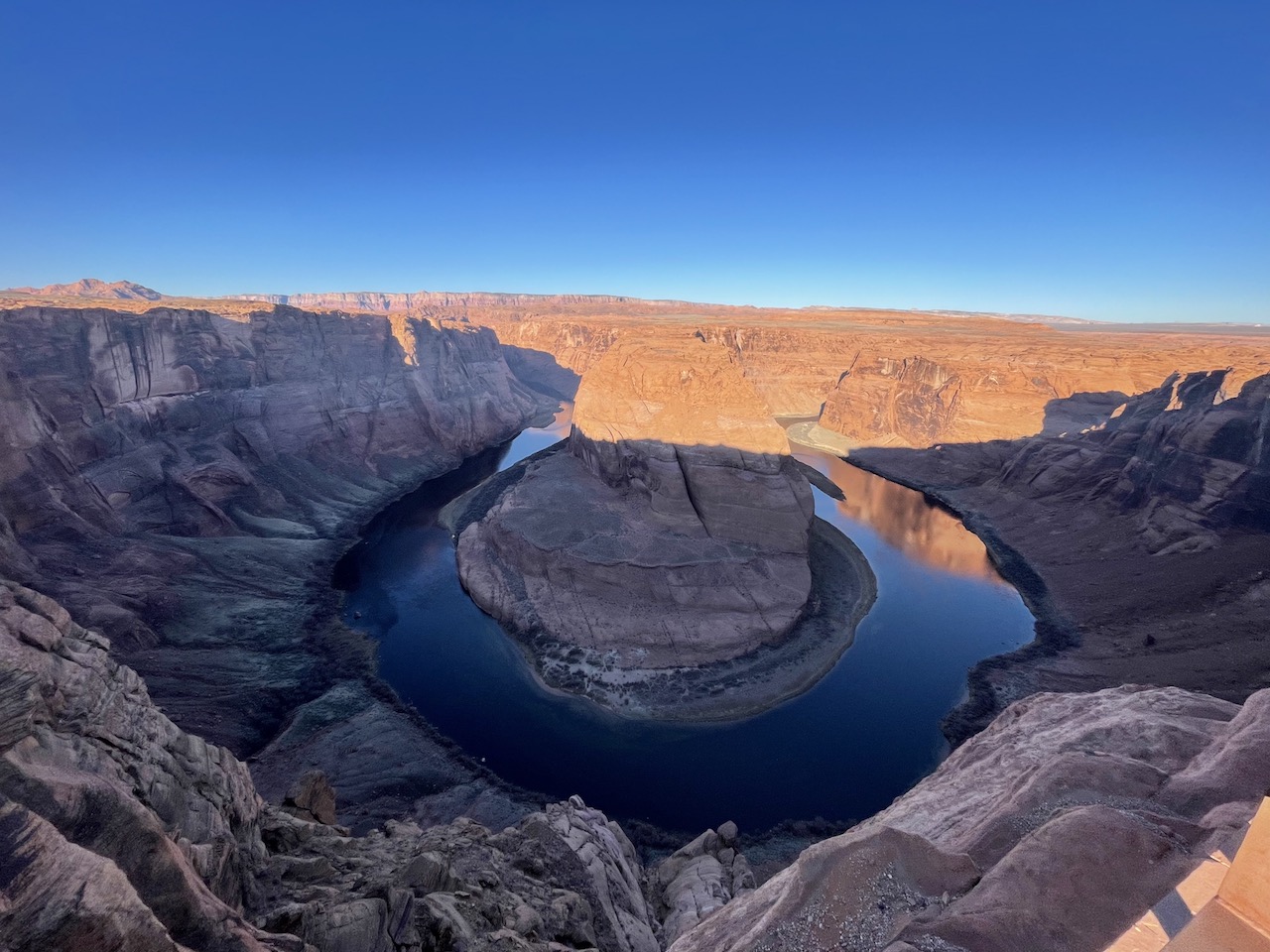 visiting horseshoe bend arizona sunrise
