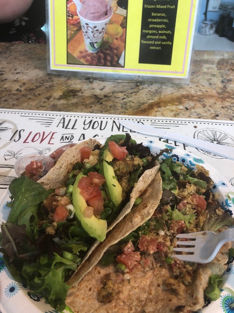 vegan crab cakes meals from the heart cafe french market new orleans louisiana
