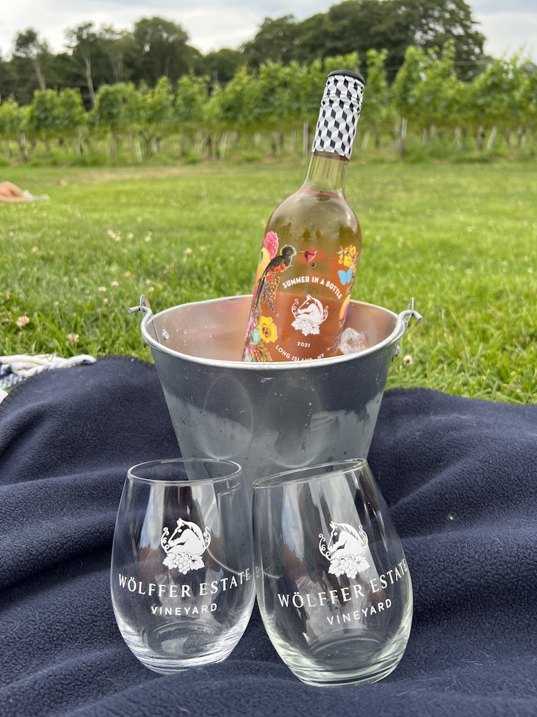 summer in a bottle rose wolffer estate wine stand summer concert series picnic new york the hamptons