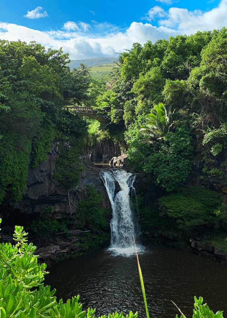 Haleakala National Park waterfall maui kipahulu hawaii winter