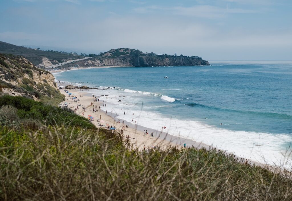 crystal cove pacific ocean newport beach california