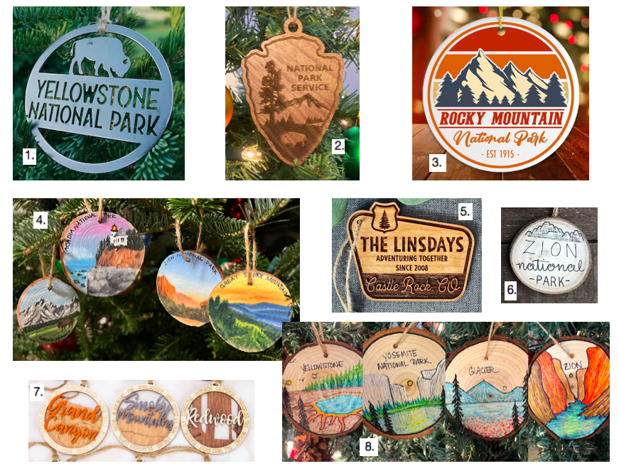 national park ornaments