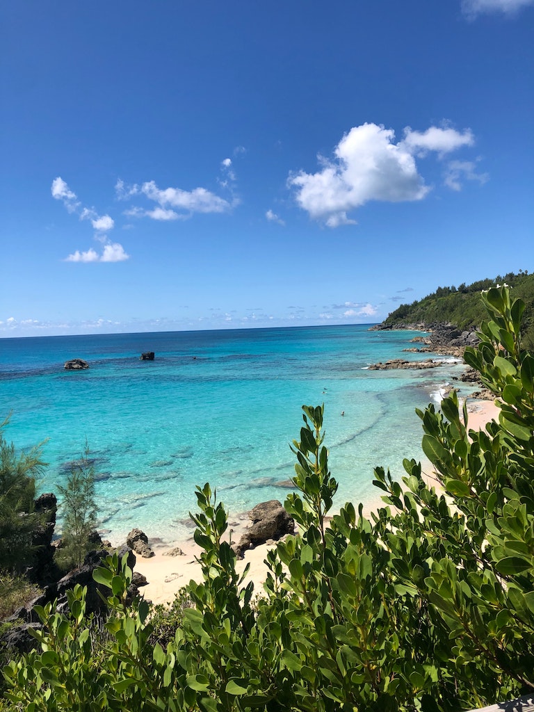 sunny beach day in bermuda