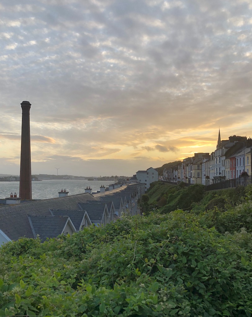 sunset shoreline town of cobh ireland