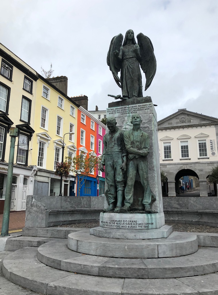 titanic tribute cobh town center colorful buildings historic square cobh ireland