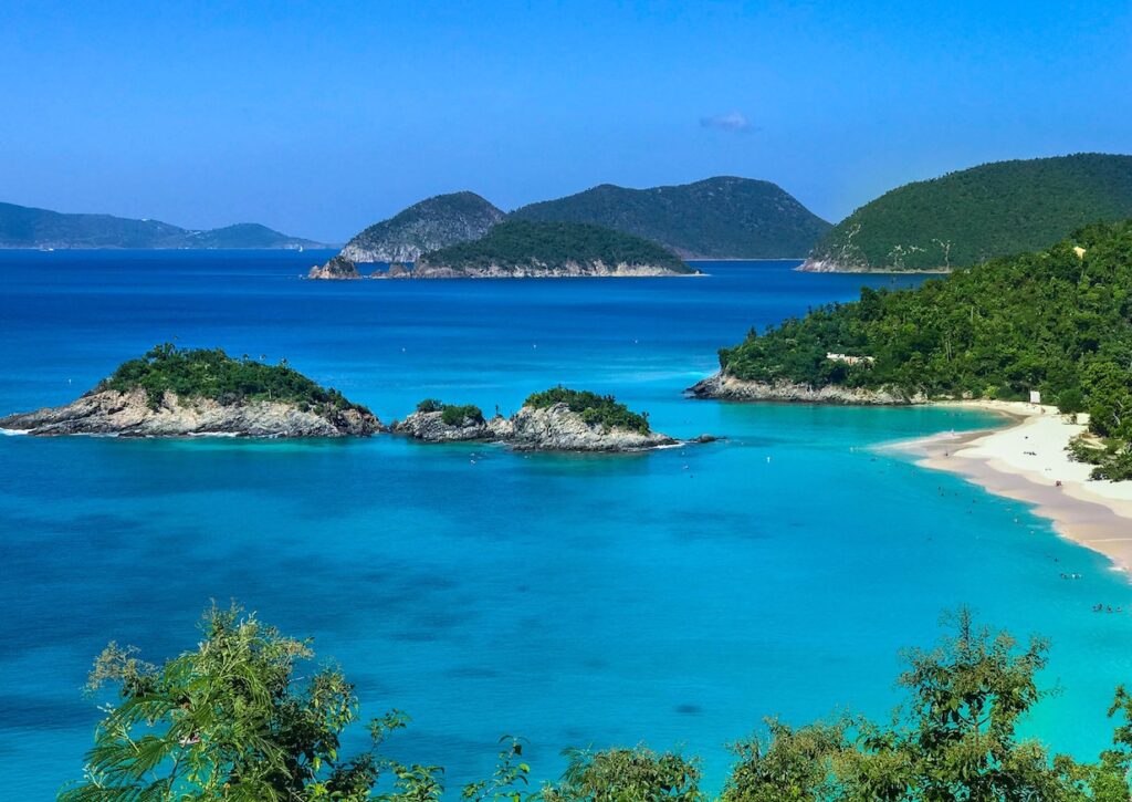 us virgin islands national park trunk bay ocean beach