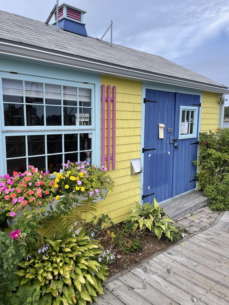 coloful home in downtown bar harbor maine