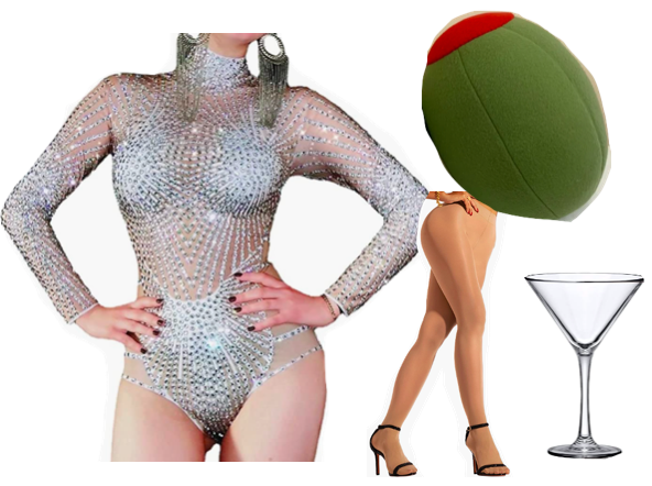 taylor swift bejeweled outfit martini glass midnights era