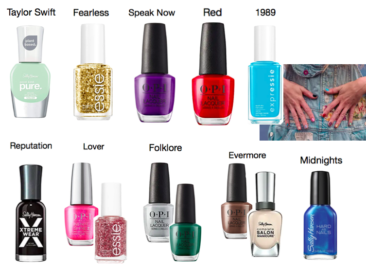 taylor swift eras nails