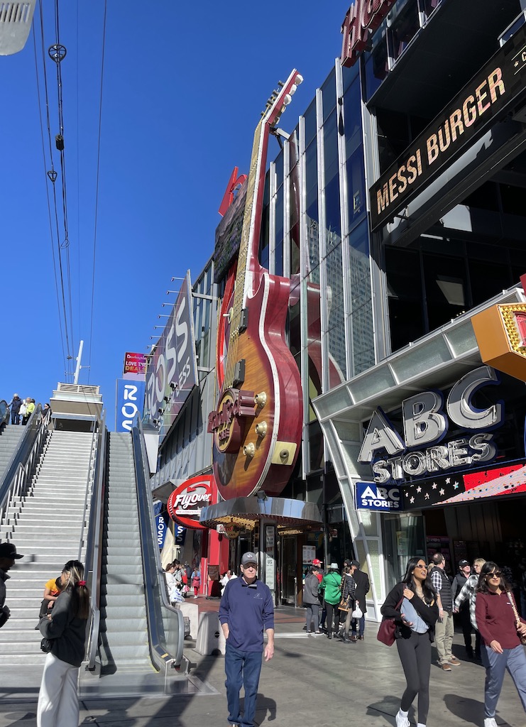 Las Vegas Strip showcase mall hardrock cafe Las Vegas Nevada