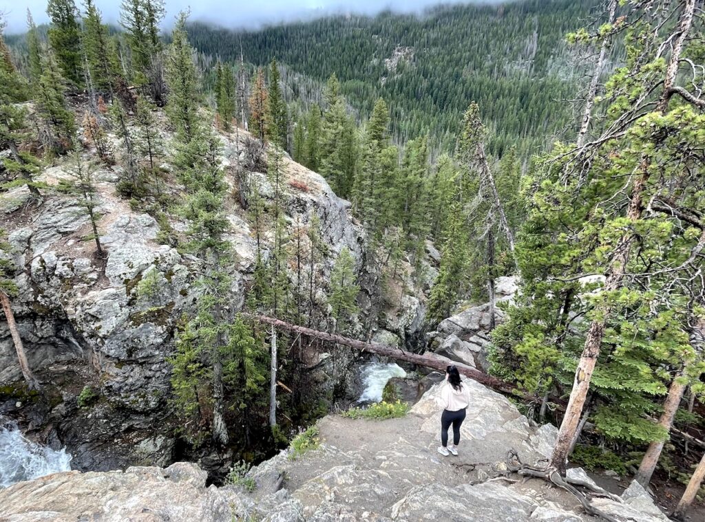 adams falls hike rocky mountain national park colorado