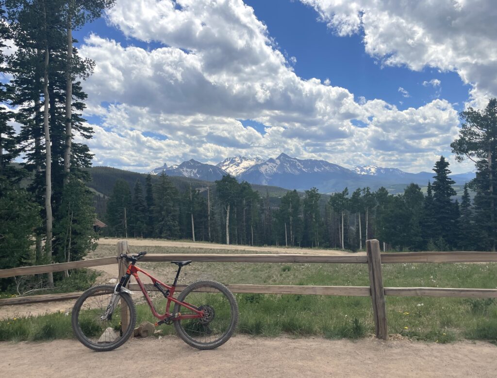 mountain biking in telluride near San Sophia Gondola Station colorado