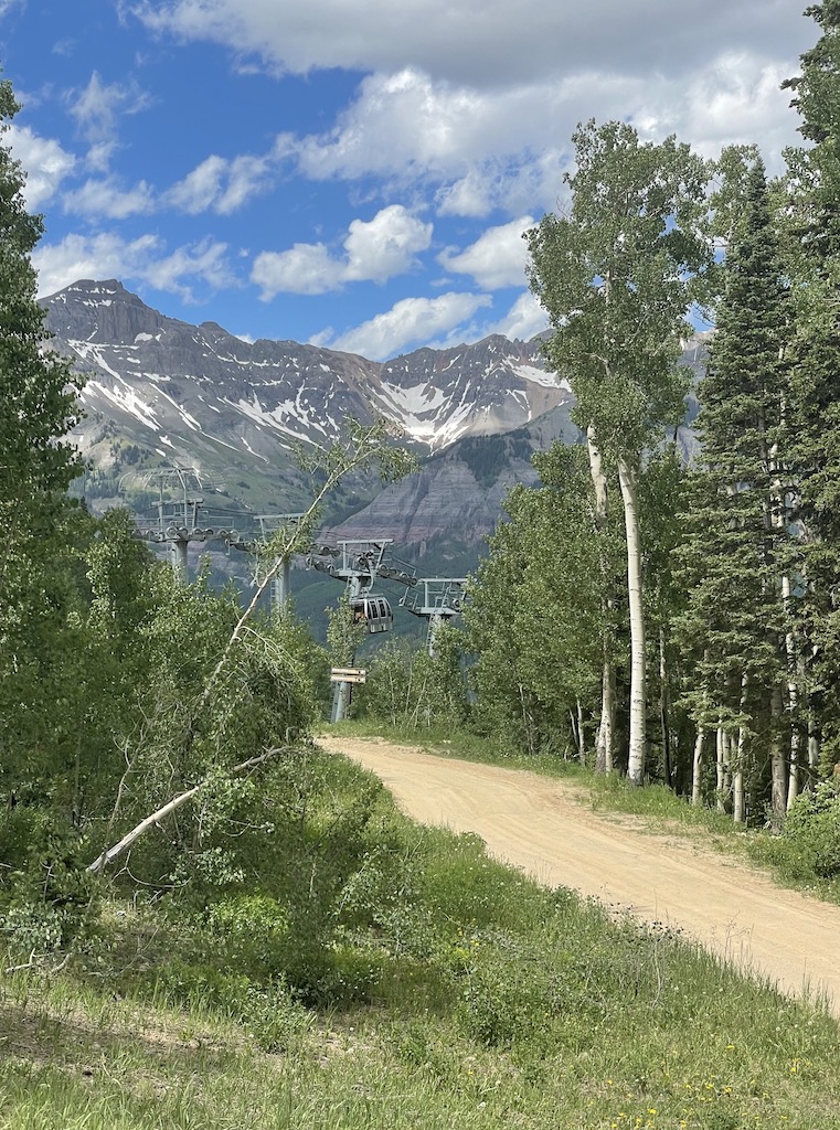 telluride gondola San Sophia Overlook hiking trail telluride colorado