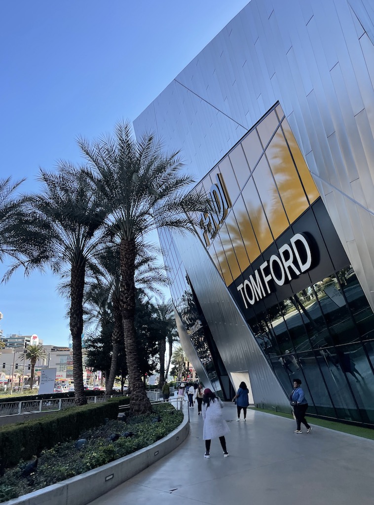 tom ford fendi the shoppes at crystals aria the strip las vegas nevada shopping