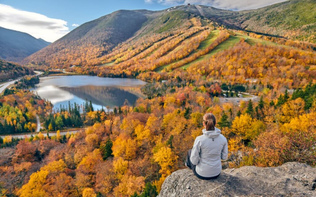 Artists Bluff Hike franconia notch state park white mountains new hampshire fall