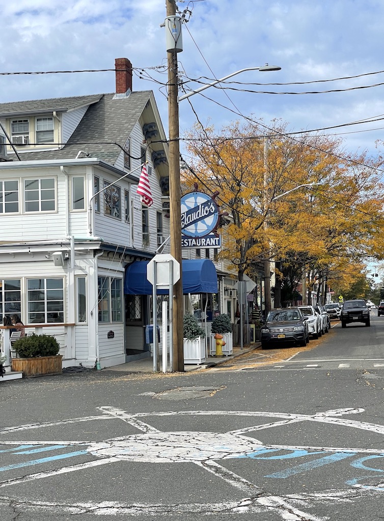 claudios restaurant downtown greenport new york during fall north fork long island