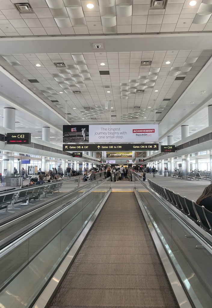 moving walkway airport denver international airport holiday travel