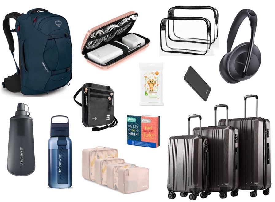travel luggage packing gear and airport gear 2