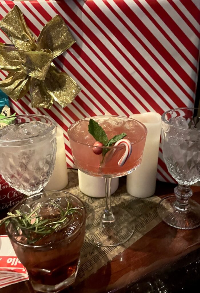 christmas pop up bar holiday cocktail