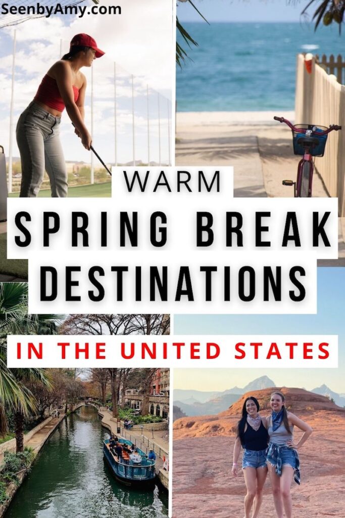 warm spring break destinations in the united states