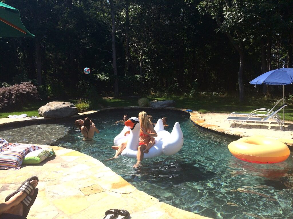 pool day summer in the hamptons sag harbor north have new york