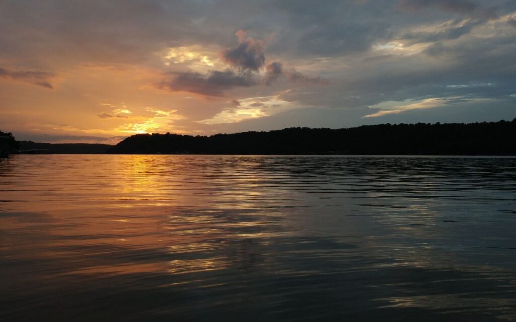 sunset lake of the ozarks ozarks missouri