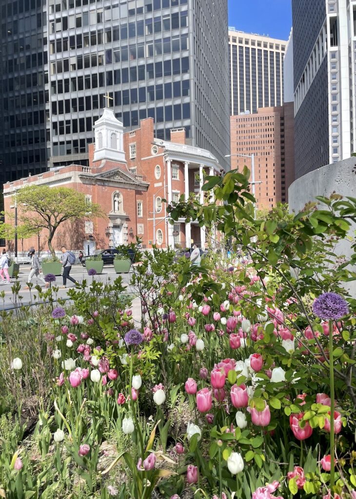 spring in battery park new york city