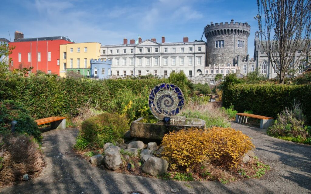 Dublin Castle from Linn Gardens Dublin Ireland