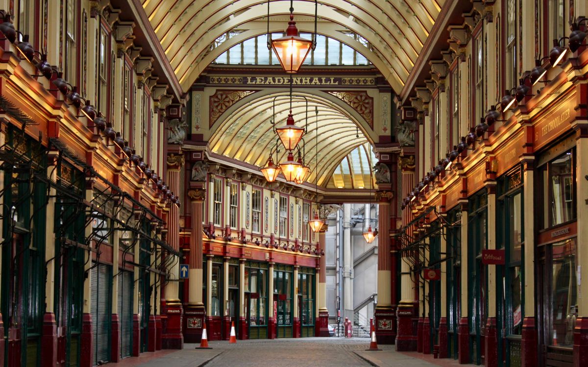Leadenhall Market london england uk