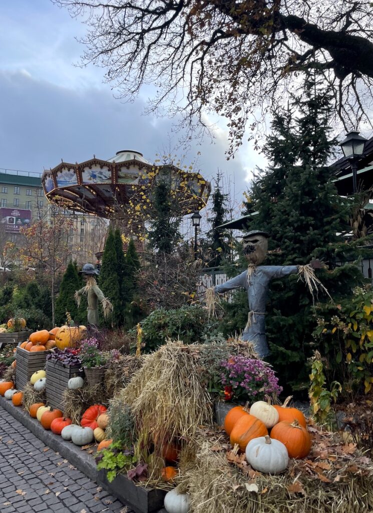 Liseberg Amusement Park halloween decorations fall gothenburg sweden