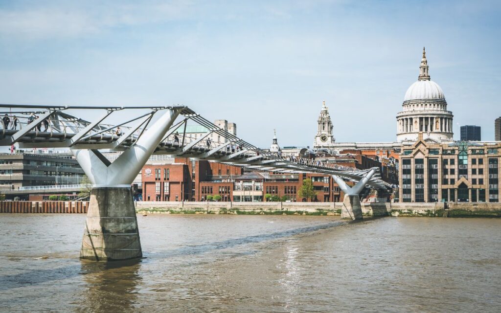 Millennium Bridge London England UK