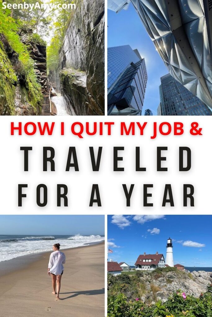 how to quit your job and travel for a year
