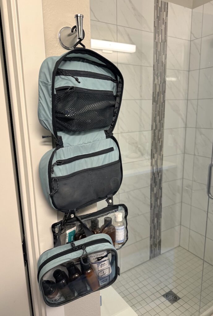 toiletry bag packing gear suitcase gear frequent traveler