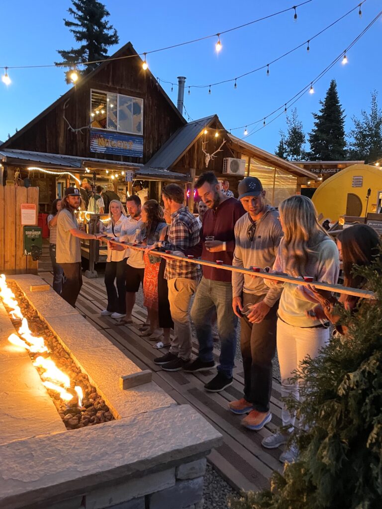 The Nugget Mountain Bar shot ski near purgatory ski resort durango colorado