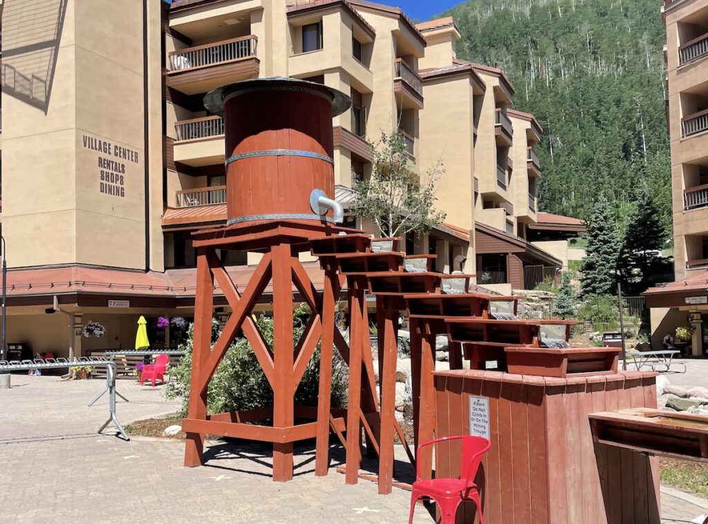 mining sluice treasure panning purgatory ski resort summer durango colorado