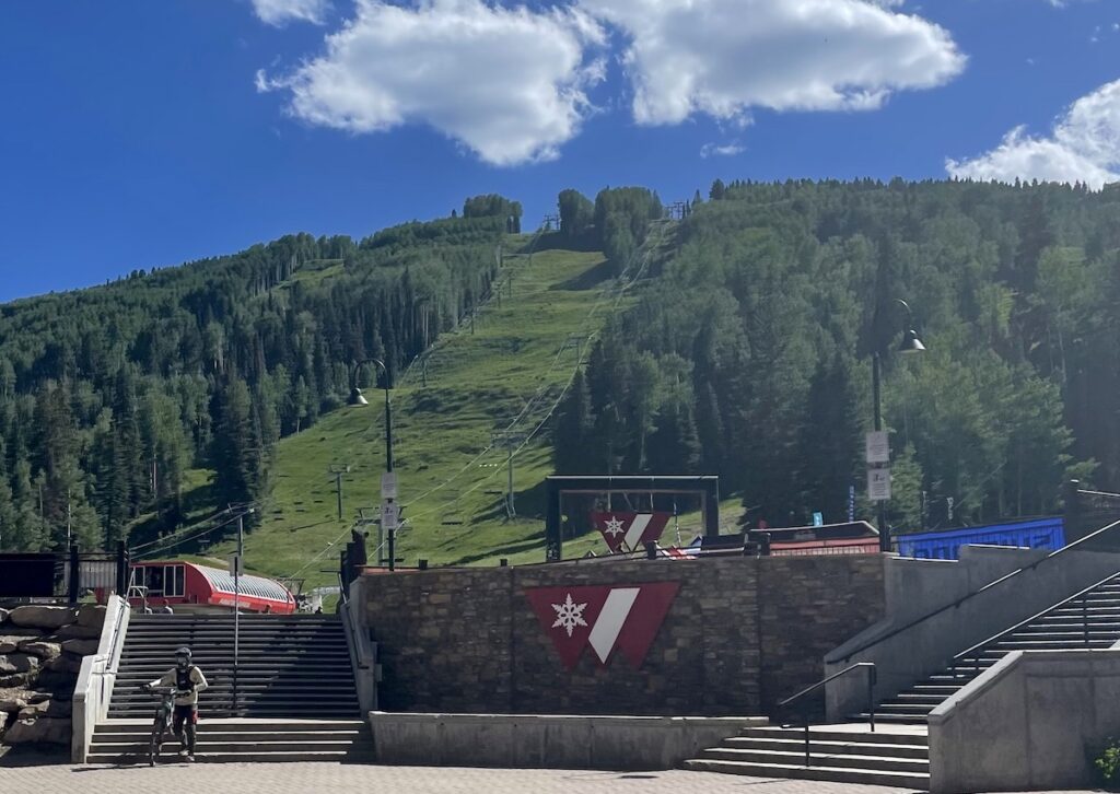 mountain biker purgatory ski resort summer durango colorado