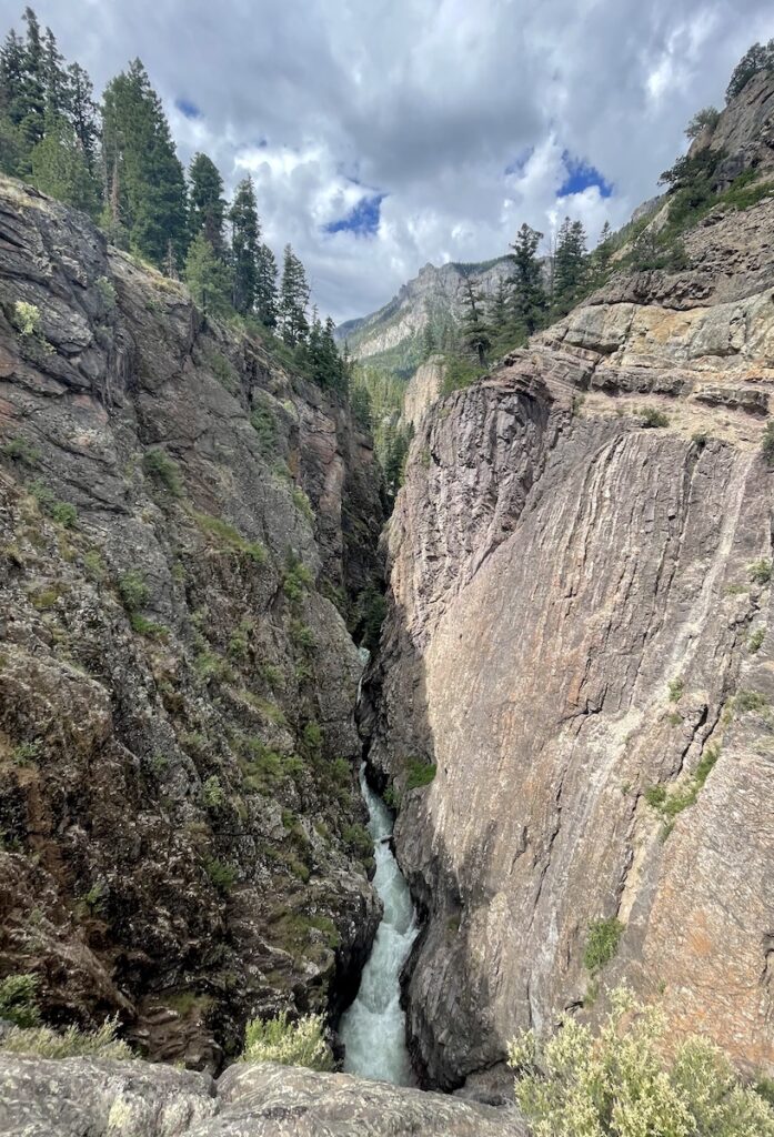 box canyon falls park high bridge ouray colorado