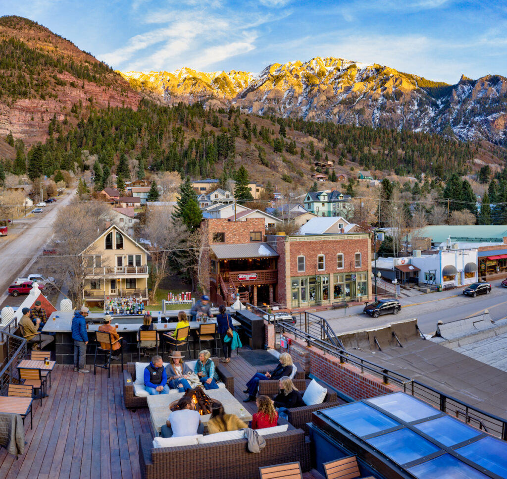 The Imogene Hotel Rooftop Bar ouray colorado