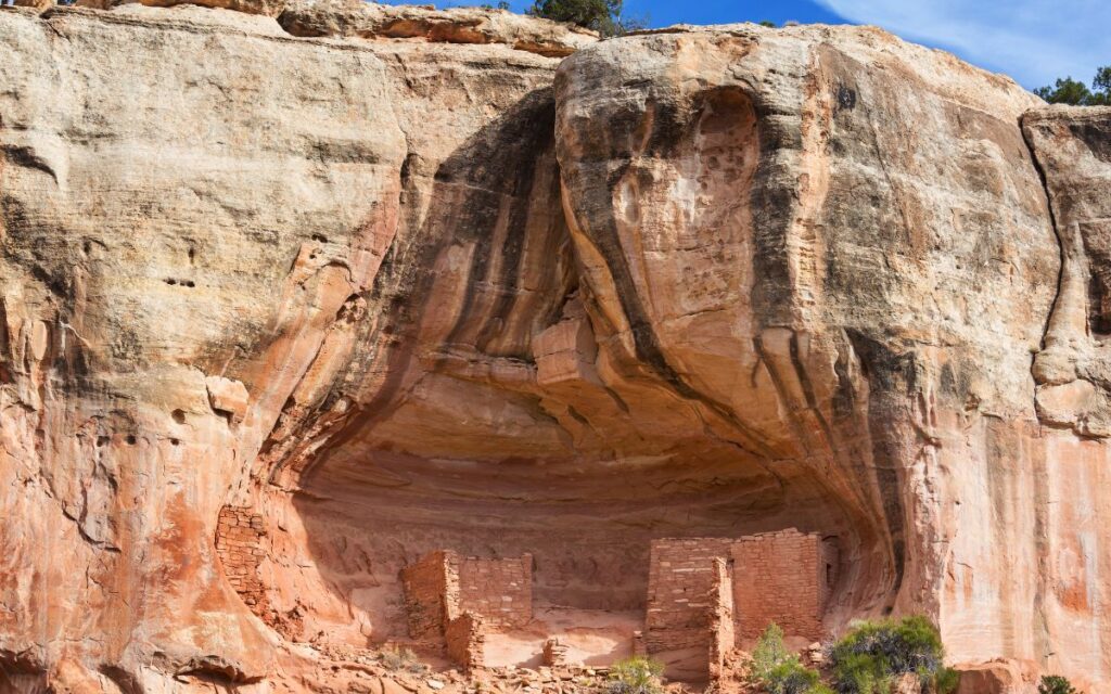 Canyons of the Ancients National Monument cliff dwellings near Cortez and Dolores Colorado
