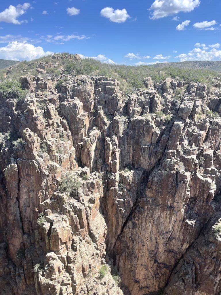 Cross Fissures Overlook Black Canyon of the Gunnison National Park Montrose Colorado