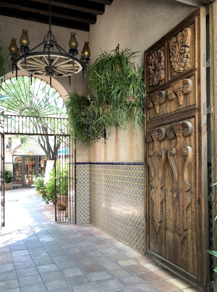 Tlaquepaque Arts and shopping village walkway sedona arizona