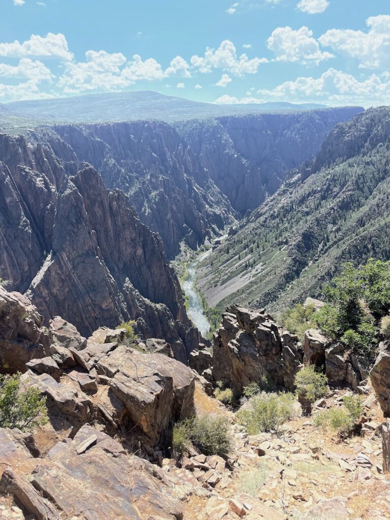 pulpit rock overlook gunnison river black canyon of the gunnison national park colorado