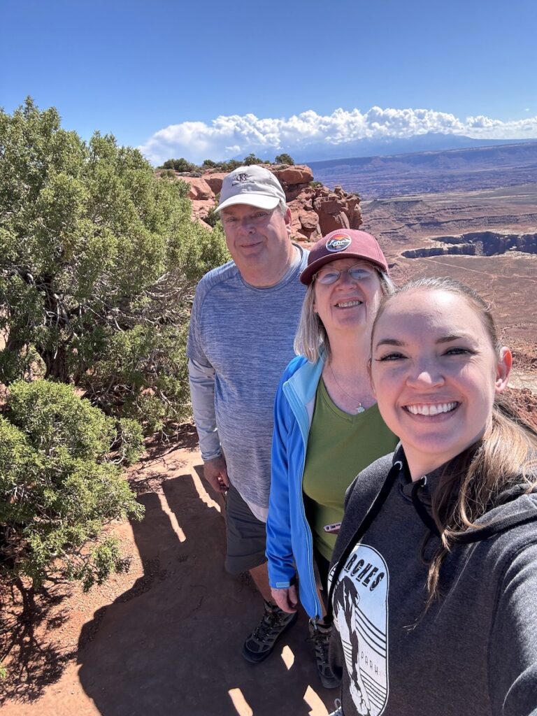 spring in canyonlands national park grand view overlook island in the sky utah