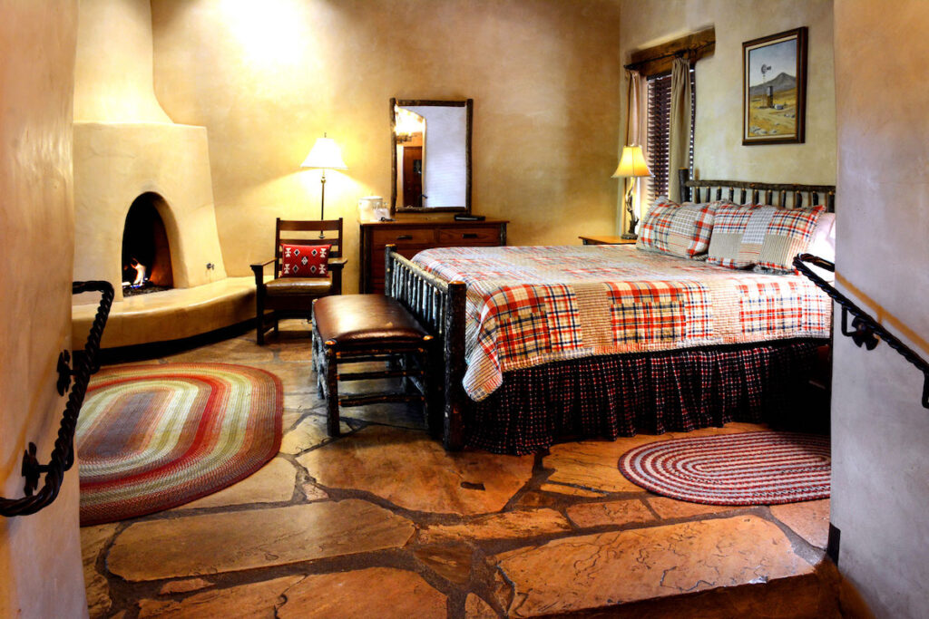 El Portal Sedona Hotel Guest Room Fireplace Sedona Arizona