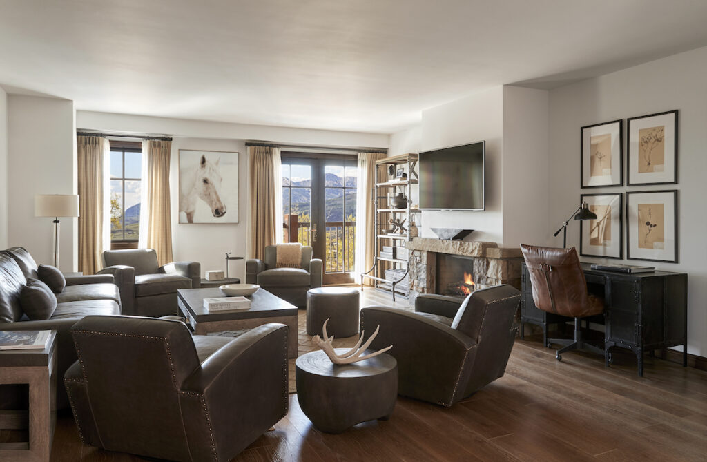 madeline hotel and residences living room mountain village telluride colorado