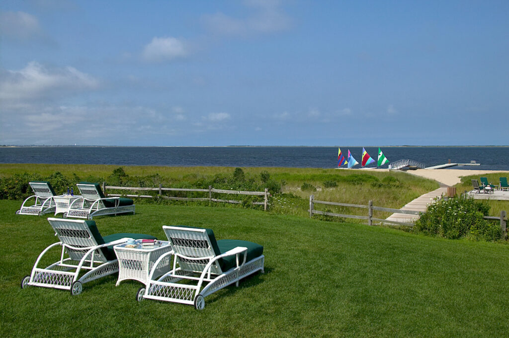 Chaise Lounges Path to Beach The Wauwinet Nantucket Massachusetts