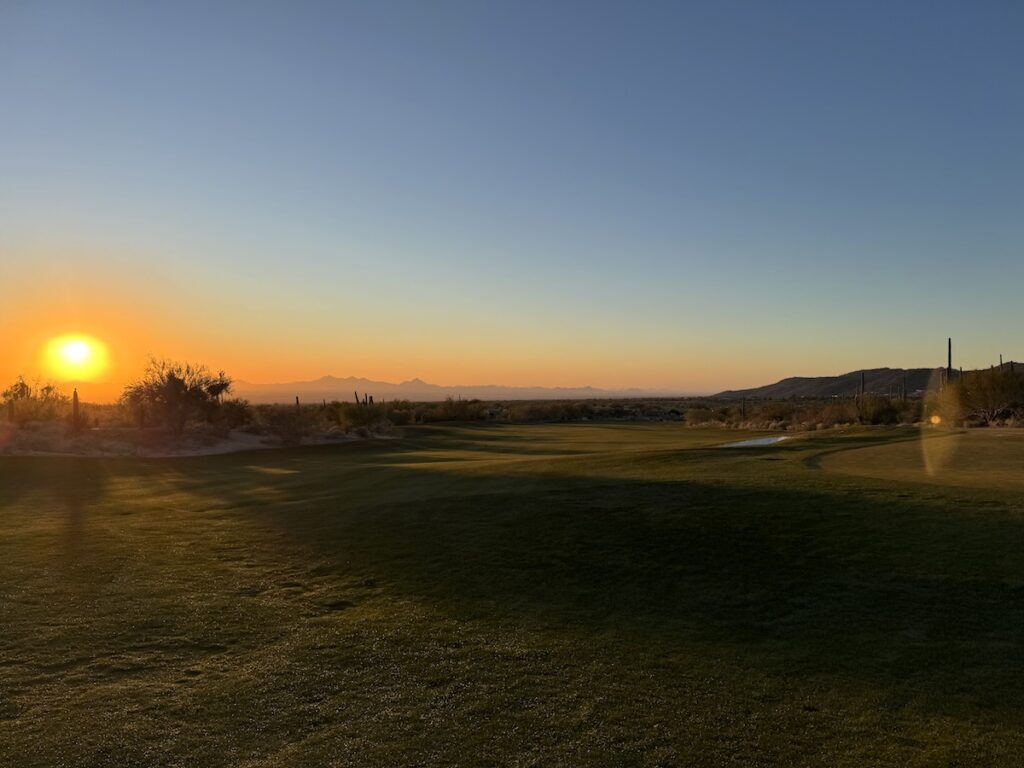 Sunset golf Gallery at Dove Mountain Tucson Arizona