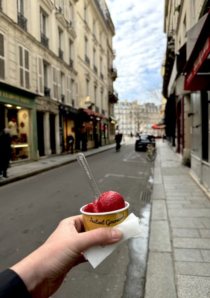 Berthillon Ice Cream sorbet island saint louis Paris France