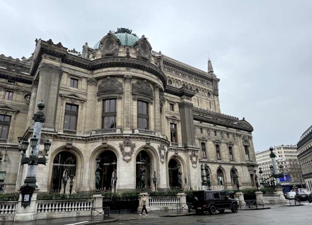 Palais Garnier exterior in Paris France